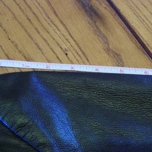 BCBG  Max Azria pebbled leather aviator flight jacket size 2 /4 /xxs/ xs - Picture 7 of 11